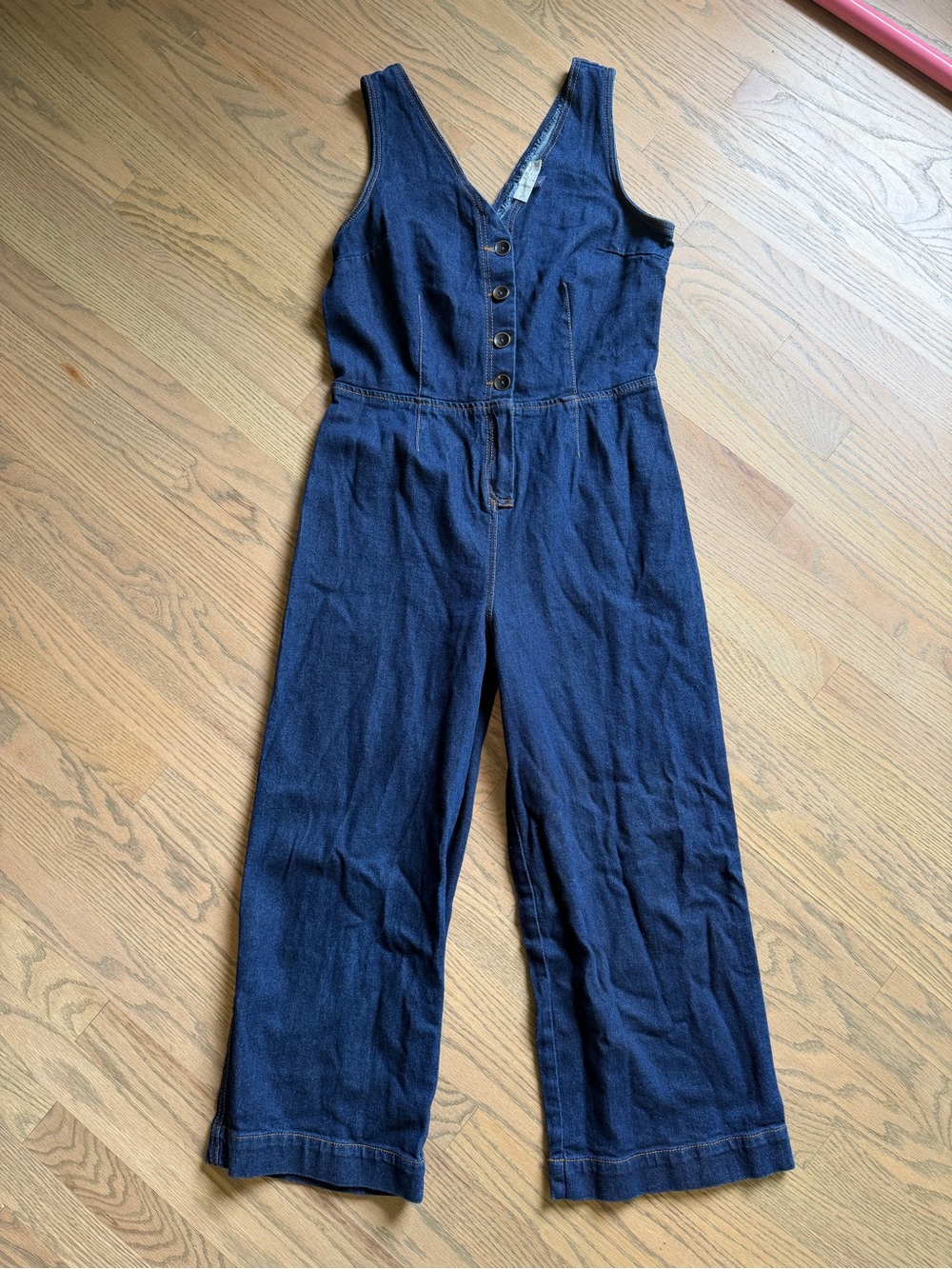 Universal Thread Dark Blue Denim Jumpsuit